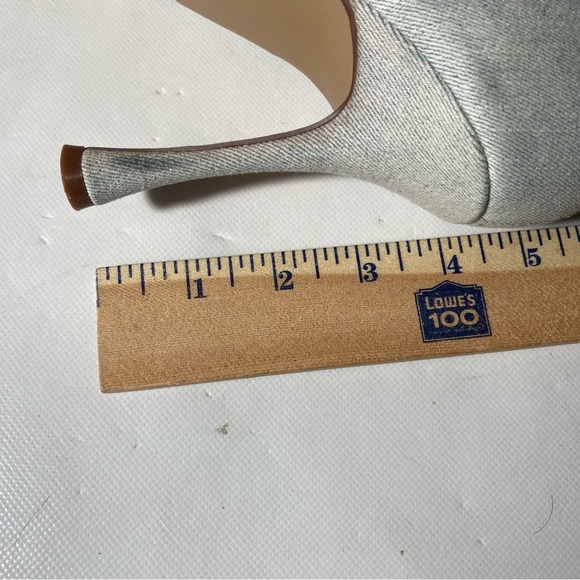 NEW-Size 9.5M Womens Steve Madden Zip Up Calf High Boots Stiletto Heel Blue Jean - Picture 9 of 11